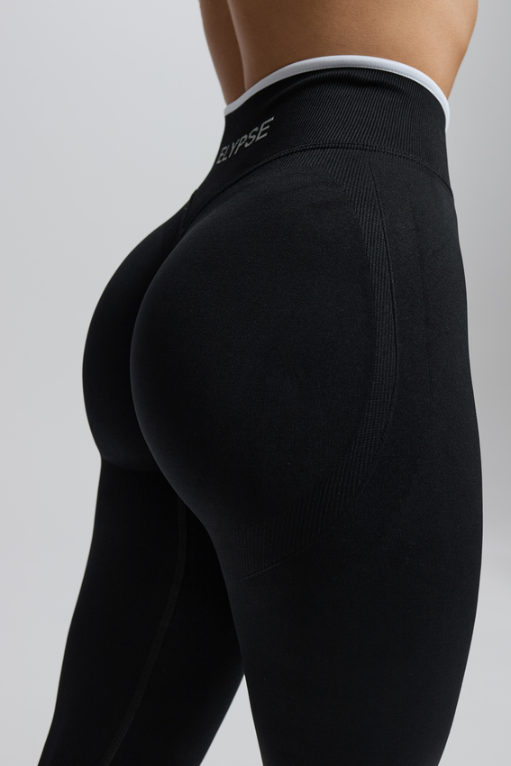 Zestaw POWER Legginsy + T-shirt czarny