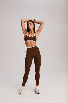 Elypse Top sportowy Power ciemny brąz