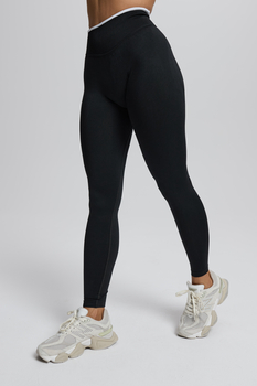 Zestaw POWER Legginsy + T-shirt czarny